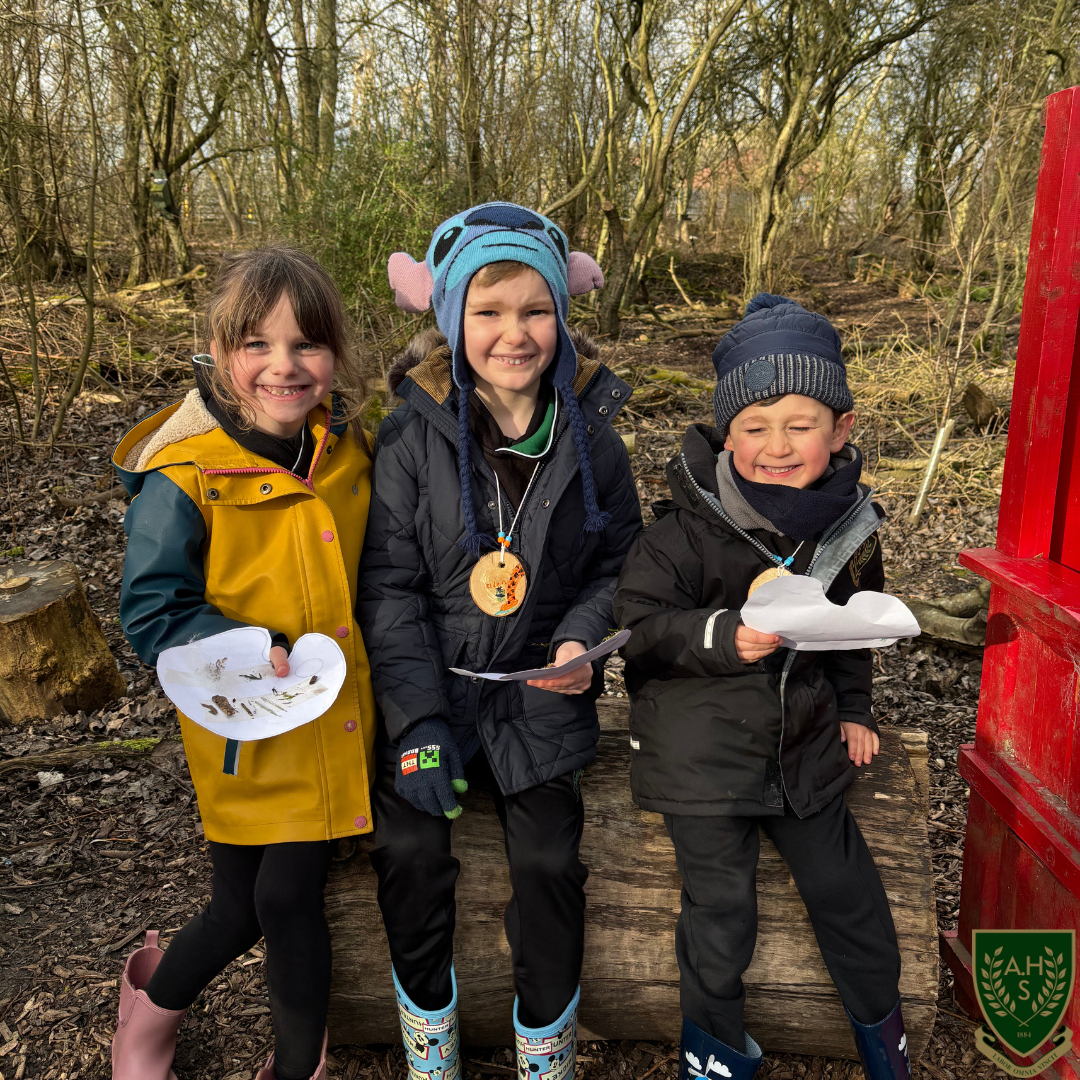 Pupils enjoying forest school