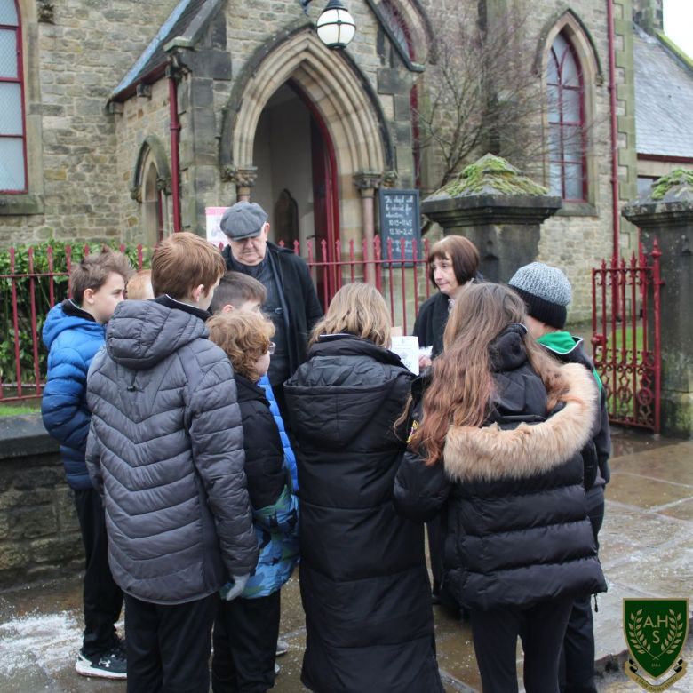 Pupils interacting with Museum staff