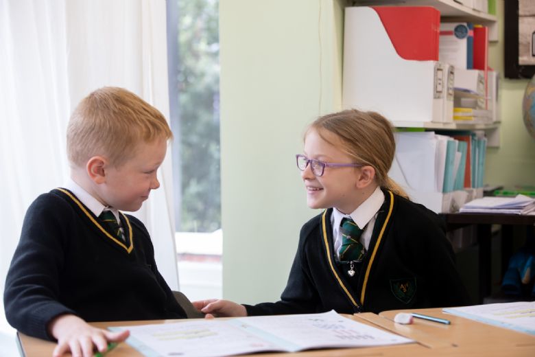 Children chatting with each other